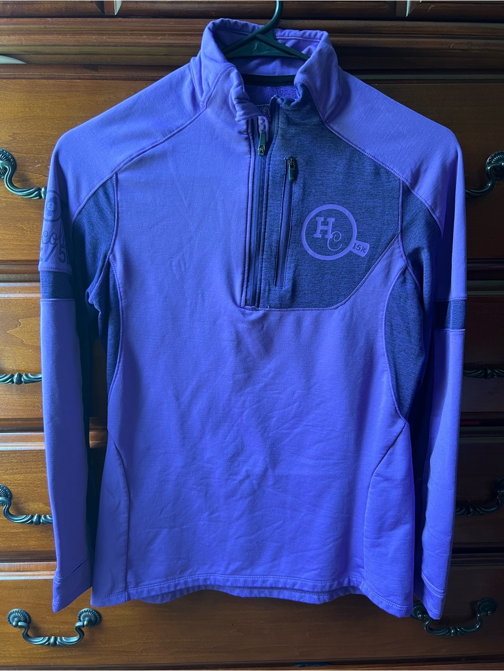 Women’s Purple Quarter-Zip Performance Sweater